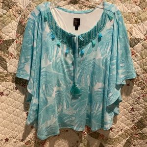 Rafaella batwing tunic top with attached tank